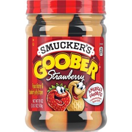 Smucker's Goober Peanut Butter and Strawberry Jelly Stripes, 18 Ounce