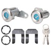 2 Set Door Lock Cylinder 5070001 Anti Theft with Keys