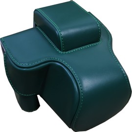 BMAOLLONGB Premium PU Leather FullBody Camera Case Bag Cover for Canon Eos R50 wih 18-45mm Lens With Neck Strap (Green)