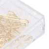 100pcs Paper Clips Portable Anti Electroplating Gold Cute Shaped Metal