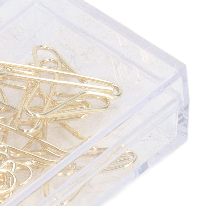 100pcs Paper Clips Portable Anti Electroplating Gold Cute Shaped Metal