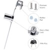 BokWin 2Pcs Sliding Glass Door Ratchet Lock Drawer Display Case