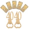 24 pcs Golden 40th Bottle Opener Birthday Party Favors, Rhinestones