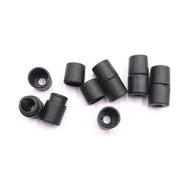 HugeDE 50 Pcs 4mm Plastic Breakaway Clasps Necklace Safety Clasps Lanyard Bead Connectors Lanyard Barrel Buckles for Jewelry Making