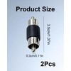 SEYUGOPTI 2 Pack Gold Plated RCA Male to Male Barrel