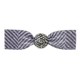 Emi Jay Elastische weißen Leoparden mit weißen Strass-Kugel