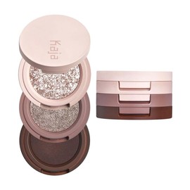 Kaja Korean Eyeshadow Trio - Beauty Bento (Matte, Shimmer, Glitter Options) | High Pigment & Long Lasting | Portable, Easy to Use, Compact, Convenient, and Travel Friendly Eyeshadow:_Peach Madeline