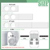 Memrita Dual Hose Portable Air Conditioner Window Seal Kit, 5.9"