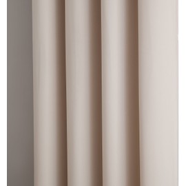 LINENZONE Beige Ivory Patio Door Curtain for Sliding Door. Use Extra Wide Curtains as Curtains for Sliding Glass Door, Curtains for Patio Doors or Balcony Curtains. (Nicole 102 x 84 Ivory)
