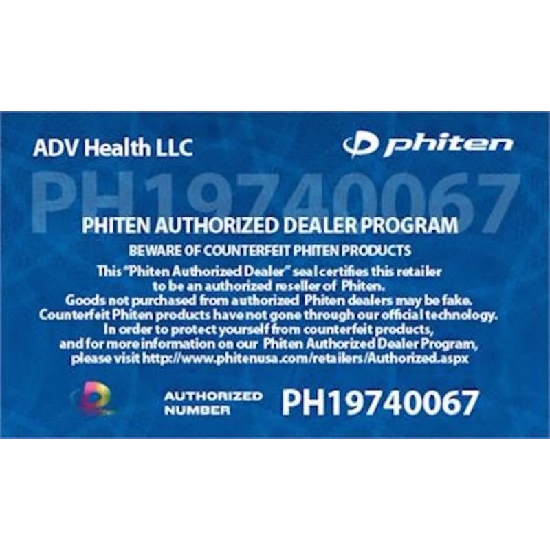 Phiten Classic Necklace Aqua Titanium - Black - 18"