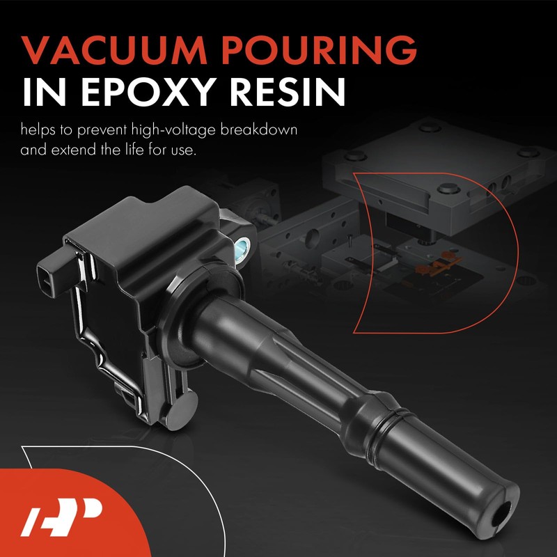 Paquete de bobinas de encendido de motor A-Premium compatible con
