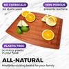 Straga Premium Mahogany Hardwood Cutting Board, 15" x 12" Arched,