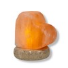 USB Himalayan Salt Lamp - Heart Love Carved Shape Pink