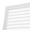 5" x 12" Inch White Plastic Ventilation Grille with Insect