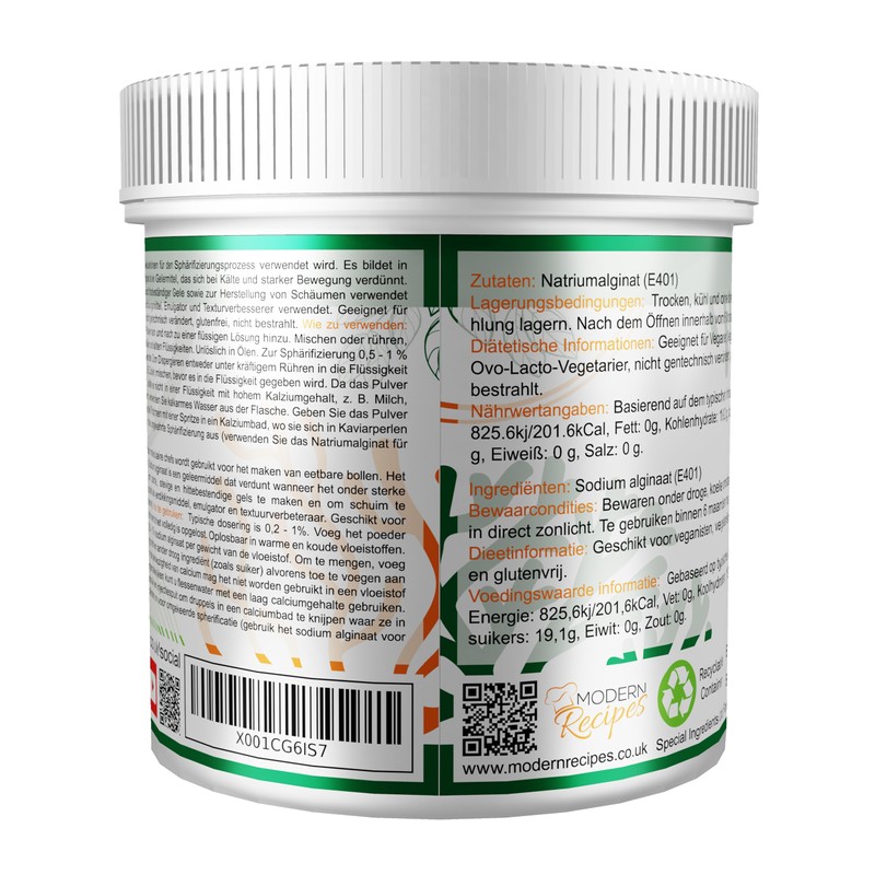 Sodium Alginate 100 g Highest Quality – Molecular Ingredient for