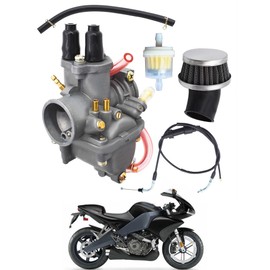 TJHSM Carburetor Air & Fuel Filter Throttle Cable Replacement for PW80 Y-Zinger Dirt Bike