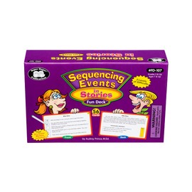 Super Duper Publications | Sequencing Events in Stories Fun Deck Flash Cards | Educational Learning Resource for Children