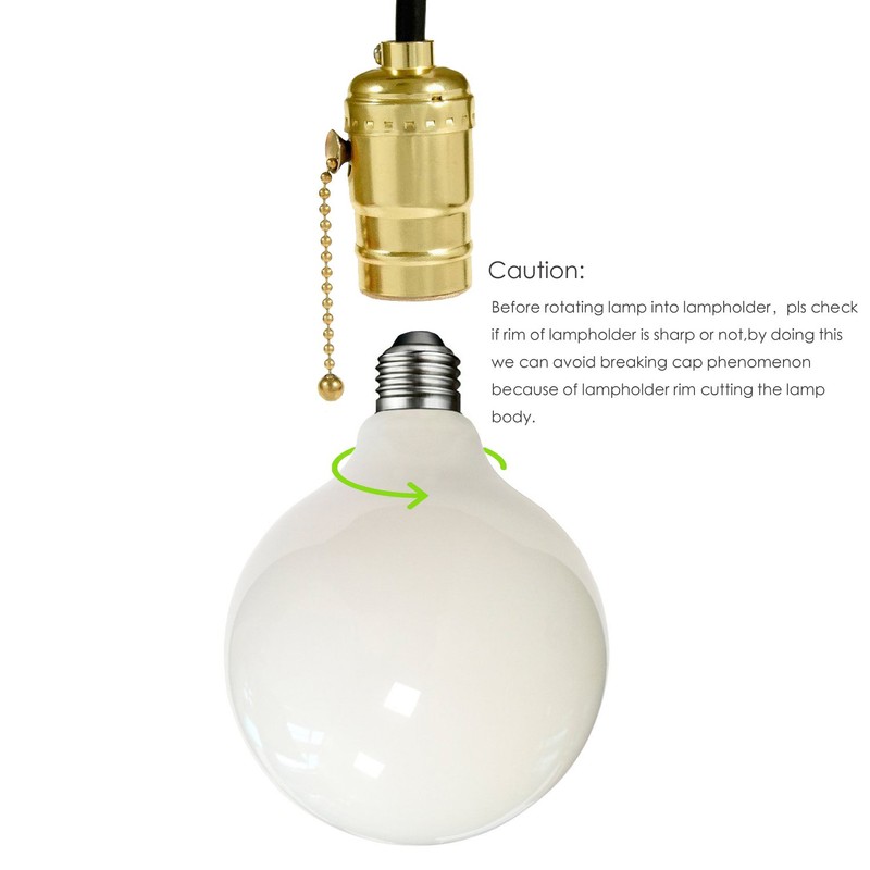 MRDENG Globe Light Bulbs 60 Watt Replacement for Decorative,E26 Dimmable