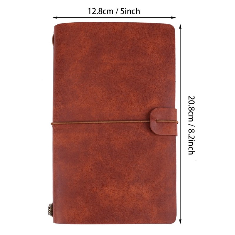 Hilitand Cuaderno de viajeros, 5 Colores, clásico, de Piel sintética,