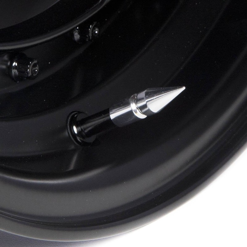 Circuit Performance VC6 Series Silver Aluminum Spiked Valve Stem Caps
