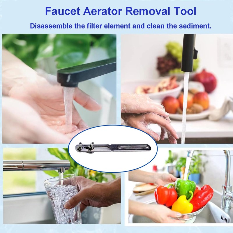 Dual Vandal Removal Aerator Key, Adjustable Aerator Removal Tool Replacement