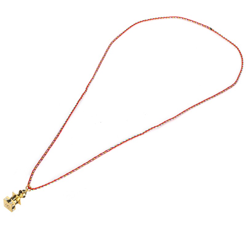 2Pcs Buddhist Pendant Vairocana Stupa Shaped Buddhism Necklace Clothing Bag