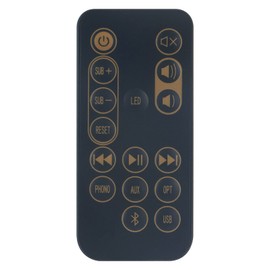 VINABTY Replacement Remote Control for Klipsch 1062775 R-15PM R-15pm for Klipsch Speaker Turntable System Remote Control 1062775 Fits R-15pm Remote Controller