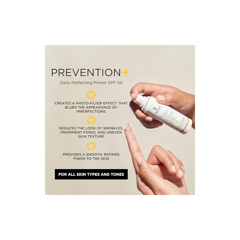 IMAGE Skincare, Prevention+ Daily Perfecting Primer SPF 50, Zinc Oxide
