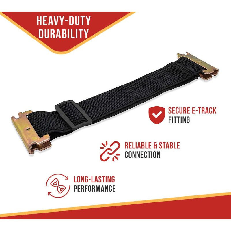 Mytee Products (4 Piece) 12"-22" Adjustable E-Track Bungee Tie-Down Straps