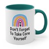Flairy Land Mental Health Awareness Day 2Tone Mug 11oz Green