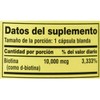 Biotina 10,000mcg (120 Cápsulas)cabello Hermoso, Uñas Y Piel