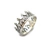 Genuine sterling silver ring band Crown solid hallmarked 925 R001935
