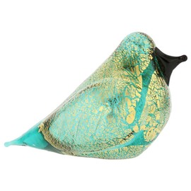 GlassOfVenice Murano Glass Bird - Aquamarine
