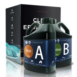 Demorex Epoxy Resin 72OZ, Upgraded Crystal Clear Resin Epoxy Food Safe, Self Leveling & Bubble Free Epoxy Resin with Anti-Yellowing for Coating, Casting, Molds, Jewelry Making, DIY