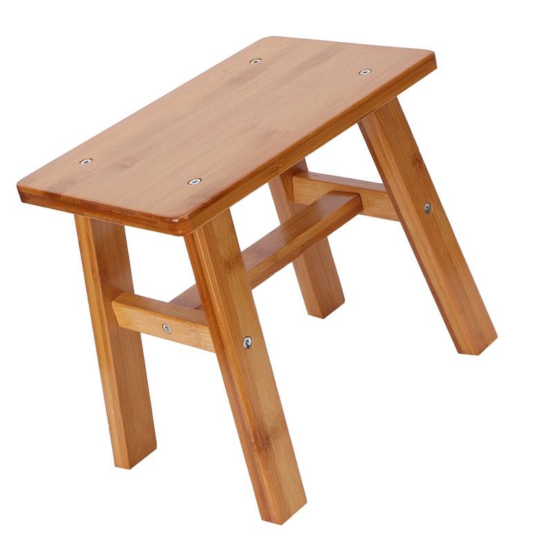 Multipurpose Small Bamboo Stool Low Stool Children Bench for Home