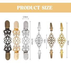 XFSRG Elegant Brooch Women's Cinch Clip Jewellery Clasps for Clothing and Cardigan