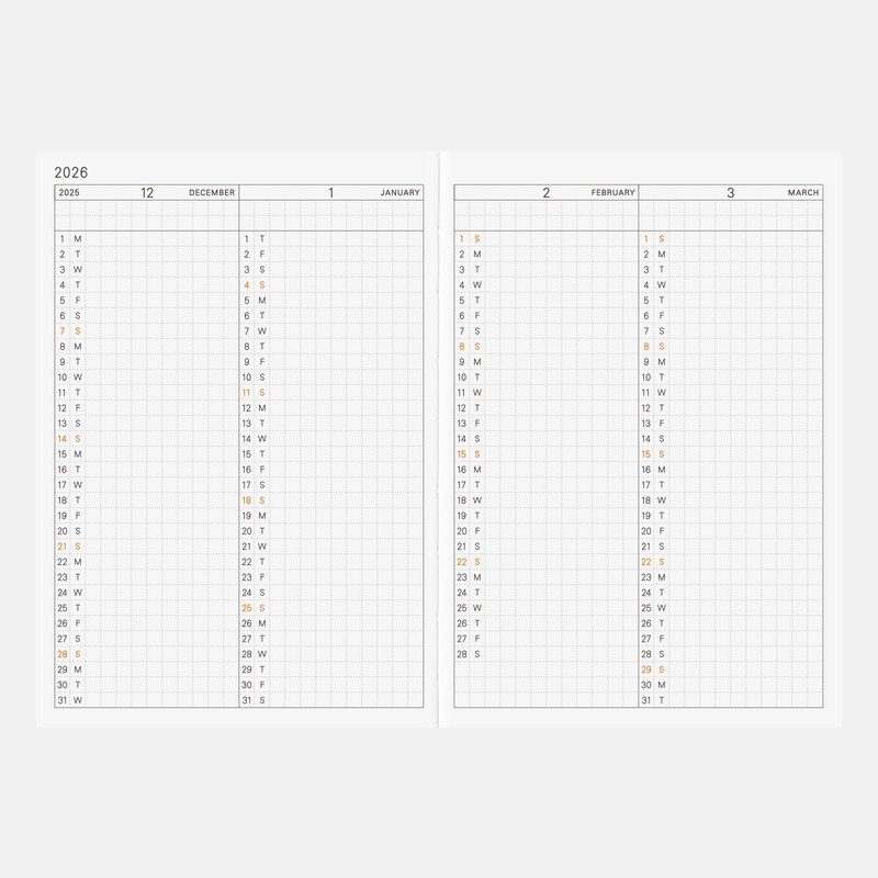 Hobonichi Techo 2026 Main Body Planner [A6/1 page per day