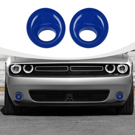 RAZPOY Front Fog Light Covers Foglights Lamp Trim Compatible with Dodge Challenger 2015-2024 Exterior Accessories Pink