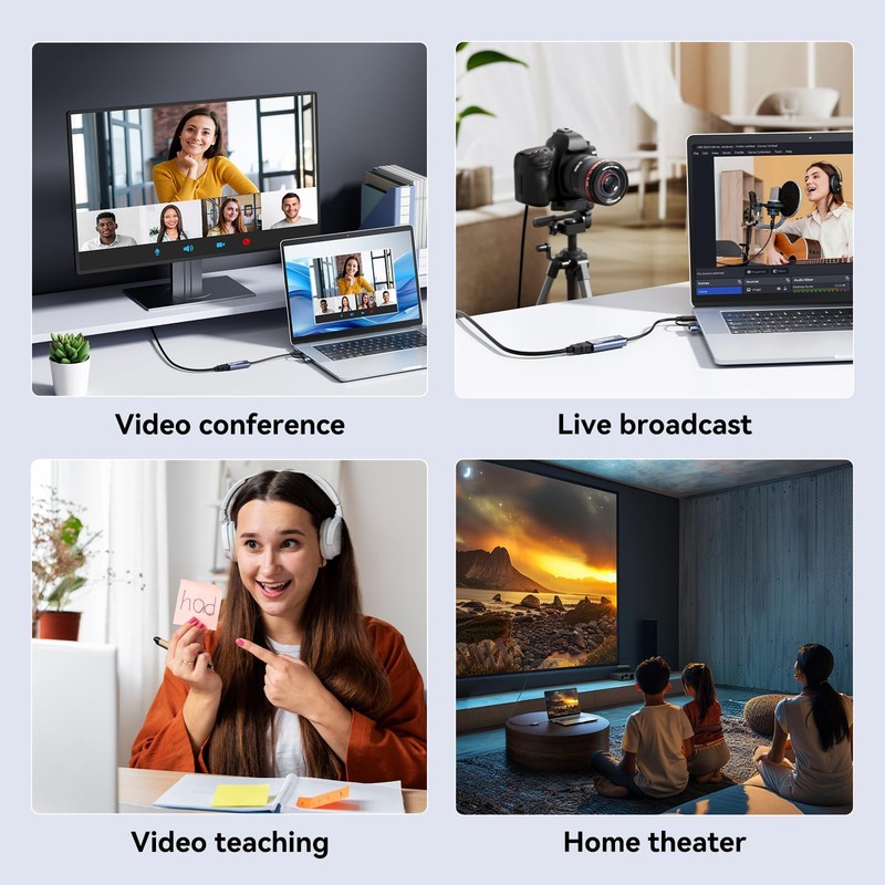 Capture Card, ANYOYO 1080P 60FPS Capture & 4K30 Input Video
