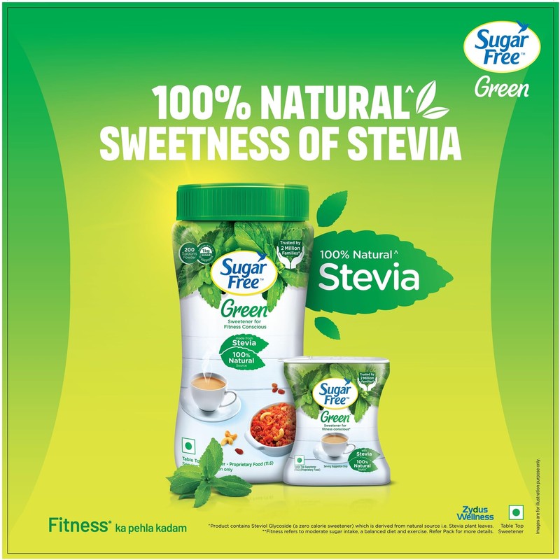 Sugar Free Green Natural Made from Stevia - 300 Pellets