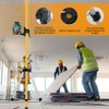 12 Ft./3.7 M Professional Lasers Level Pole with Tripod, Adjustable