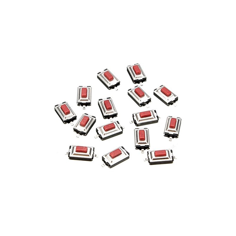 Bluelover Push Button Micro Switch, 15Pcs 3x6x2.5MM SMD SMT Tactile