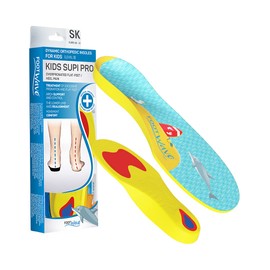 FootWave Kids Supi Pro Children's Shoe Insoles | Orthopaedic Insoles with Arch Support | Correction of Foot Misalignment and Active Shock Absorption for Heel Strike