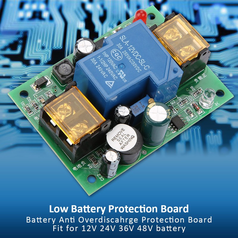 12V 24V 36V 48V Low Battery Protection Board Anti Overdischarge