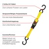 KWB 772222 Lashing Straps with Ratchets 2 Hooks 2.5 x