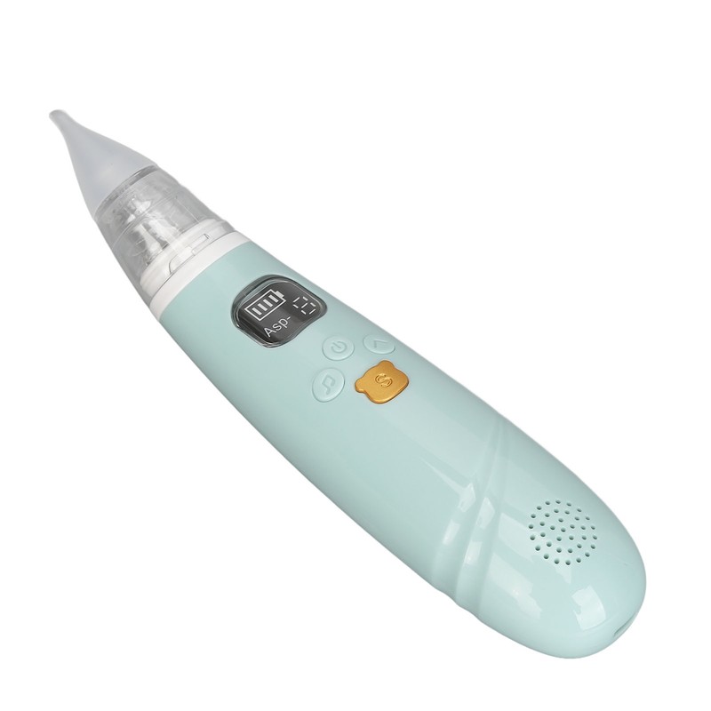 Electronic Infant Nose Aspirator Adjustable Suction Level Music Light Soothe