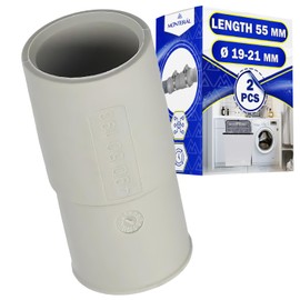 Drain Adaptor for Washing Machine Diameter 19-21 mm Drain Pipe for Washing Machine and Dishwasher Pack of 2 MONTERAL
