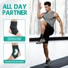 Adjustable Ankle Brace with Compression Straps, Non-Slip Silicone, Gel Pads