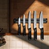 Diamosteel 6PCS Kitchen Knife Set with Magnetic Knife Holder for