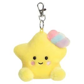 AURORA, 34190, Palm Pals Pisces Shooting Star Clip-On, 10cm, Soft Toy, Yellow